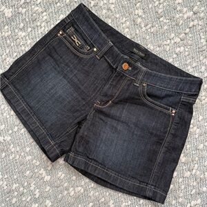 White House Black Market Dark Wash Denim Shorts, size 4, small